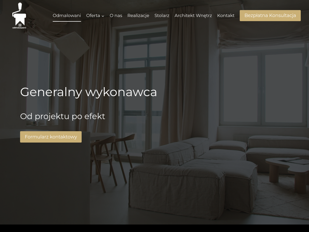 Pełny zrzut strony internetowej — Odmalowani